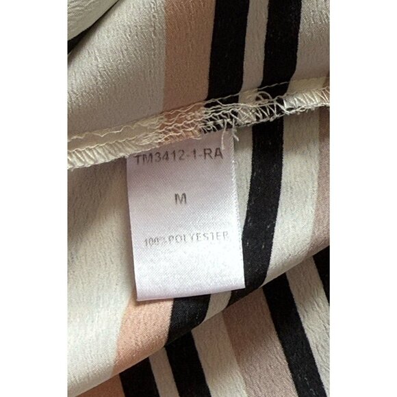 THML Multicolored Striped V-Neck Sleeveless Pullover Top Women's Sz M - Picture 8 of 9